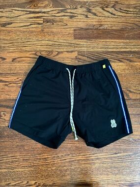 Psycho Bunny Men’s Black Swim Trunks Size XS